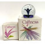 A boxed Caithness paperweight, 6.5cmH; together with an empty Caithness box