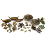 A quantity of Wade Whimsies and others to include tortoise ashtray, trinket pot, starfish trinket