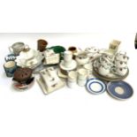 A mixed lot of ceramics to include Poole pottery 'Cranborne', TG Green, Bisto white and gilt