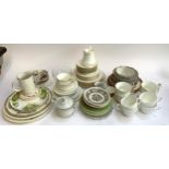 A mixed lot of ceramics to include Wedgwood & Barlaston 'Bay Leaf', Woods ivory ware, Old Foley,