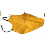 A yellow suede workman's apron