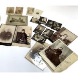 A quantity of 19th century photographs, including a quantity of Ogden's Guinea Gold cigarette cards