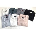 Seven gents shirt, size XL/XXL, to include Crew clothing, Armani, Hilfiger and Boss