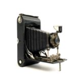 A Kodak no. 3-A Autographic model C bellows camera, serial no. 560245, in leather case