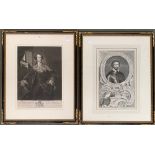 Two 18th century engravings: R. Houston, after B. Wilson, Marquis of Rockingham, and J. Houbraken
