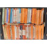 A box of Penguin paperback books to include Somerset Maugham, Hemingway, Twain, Graves, Disraeli,