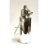 An Italian silver plated tea urn, 48cmH