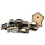 A large mixed lot of approx. 40 picture frames, some silver plated, to include Newport EP, Bowton