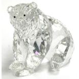 A Swarovski crystal 'Grizzly Bear' figure from the 'Rare Encounters' series, designed by Heinz