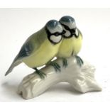 A Hutschenreuther figure of a pair of blue tits, 8cmH