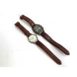 Two Vuillemin Regnier gent's quarts wrist watches, approx. 39mm wide and 37mm diameter (2)