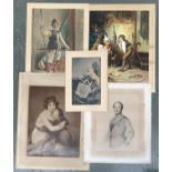 A mixed lot to include 19th century prints, Queen Victoria, Prince Albert etc