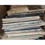 A mixed box of vinyl LPs, mainly jazz and swing, to include Count Basie, together with a quantity of