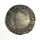 An Elizabeth I shilling, lis mint mark, with rare Regia reading