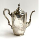 An American silver coffee pot, marked to base 'International Sterling C112, 15 Cups A3A', 14.8ozt