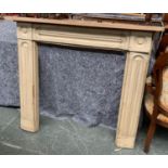 A pine fire surround (af), 131x114cm