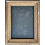 A gilt gesso picture frame (af), external dimensions 70x55cm, internal dimensions 52x36.5cm,