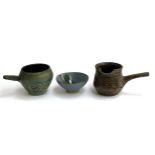 A George Cook of Ambleside studio pottery jug; a John Buchanan studio pottery pot; and a small