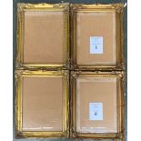 A set of four matched gilt picture frames (af), internal dimensions approx. 39x29cm