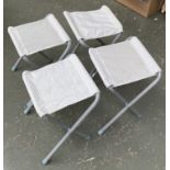 Four folding stools, each approx. 36cmH