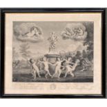 Pieter Tanjé (1706–1761) after Charles Hutin, 'Dance of the Cupids' after Francesco Albani, 18th