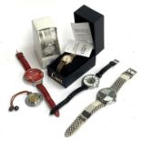 A small lot of wrist watches to include Reflex, Eve Mon Crois, Sekonda, etc