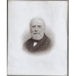 A 19th century portrait of a gentleman, on porcelain, 38x30cm