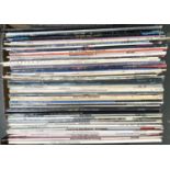 A mixed box of vinyl LPs to include rock and pop, mainly from the 70s and 80s to include The