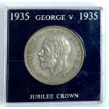 A George V 1935 Jubilee silver crown