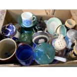 A mixed lot of ceramics to include Wedgwood jasperware, Bradford, Susie Cooper, Denby etc