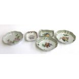 A Richard Ginori, Italy pin dish together with 4 Ancap for Dubarry pin dishes