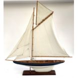 A model yacht, 100cmH 82cmW