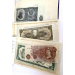 Three Rothmans Cambridge rare banknotes booklets to include Brazil 5 Cruzeiros, England 10 shilling,