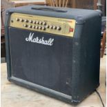 A Marshall Valvestate AVT2000 guitar amp, with cover; together with a Marshall AVT stage foot