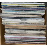 A mixed box of vinyl LPs to include John Lennon, The Shadows, Cliff Richard, Shakin Stevens, Elton