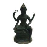 A bronze figure of the God Shiva, 44cmH