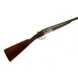 A John Dickson & Son 12 bore side by side shotgun, S/N 7019 (the barrel marked H15188)