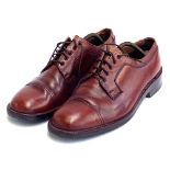 A pair of Barker brown leather Oxfords, with trees, approx. size 10.5, with trees