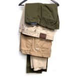 Three pairs of chinos by Polo Ralph Lauren, two 38W/32L, one 40W/32L (3)