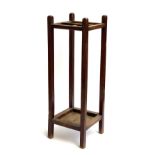 An oak stick stand, 76cm high