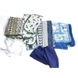 A quantity of Habitat napkins, and other kitchen items to include Anokhi table cloth