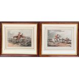 After Henry Alken, pair of colour aquatints c.1818, 'Doing it no how' and 'Doing the Thing Well',