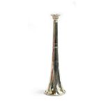 An Irish Edwardian silver hunting horn T Weir & Sons, Dublin 1908, approx. 19cm long, 3.9ozt