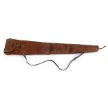 A Conway of London leather lined double gun slip