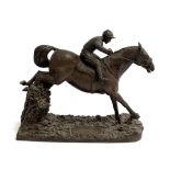 A cold cast figure of Red Rum, Grand National Winner, by Robert Donaldson, produced by Heredities