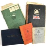 A small lot to include a Pilot's flying log book, RAF service and release book, flight radio