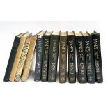 12 volumes of Janes Fighting Ships, 1961-62, 1965-66, 1971-72, 1973-1981, 1983-84 (12)