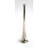 An Elizabeth II silver hunting horn by Swaine & Adeney, London, the bell engraved 'to Roy Miller...