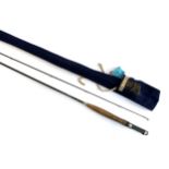 Fibatube of Alnwick 8'6" #5/6 two piece fly rod in graphite/carbon fibre in Hardys rod bag