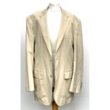 A Bugatti cotton jacket, half lined in pinstripe, approx. 38" chest